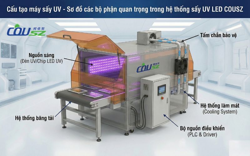 Linh Phụ Kiện Máy Sấy Keo Uv