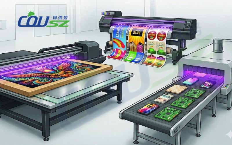 Ứng Dụng Máy Sấy Keo Uv Trong In ấn