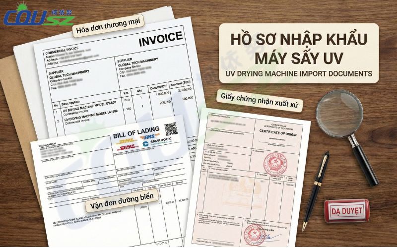 Hồ Sơ Thủ Tục Nhập Khẩu Máy Sấy Uv Hs Code