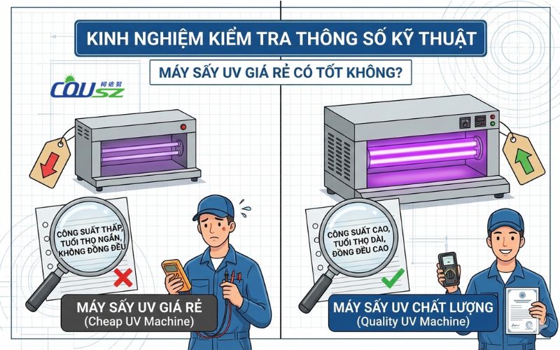 Kinh Nghiệm Kiểm Tra Thông Số Kỹ Thuật Máy Sấy Uv