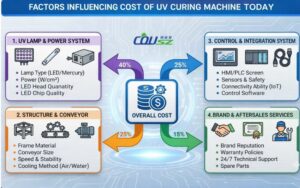 An Infographic Detailing The Factors Affecting The Uv Curing System Cost.