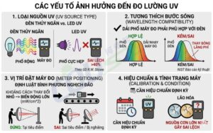 Các Yếu Tố ảnh Hưởng đến đo Uv Bằng Máy đo Uv Cousz