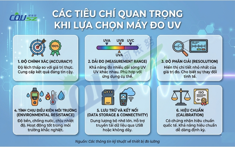 Cách Chọn Máy đo Uv Dựa Vào Các Tiêu Chí Nào
