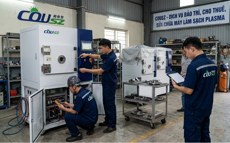 Dịch Vụ Cho Thuê - Bảo Trì - Sửa Chữa Máy Xử Lý Bề Mặt Plasma Tại Cousz