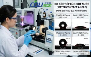 Đo Hiệu Quả Xử Lý Bề Mặt Plasma Bằng đo Góc Tiếp Xúc