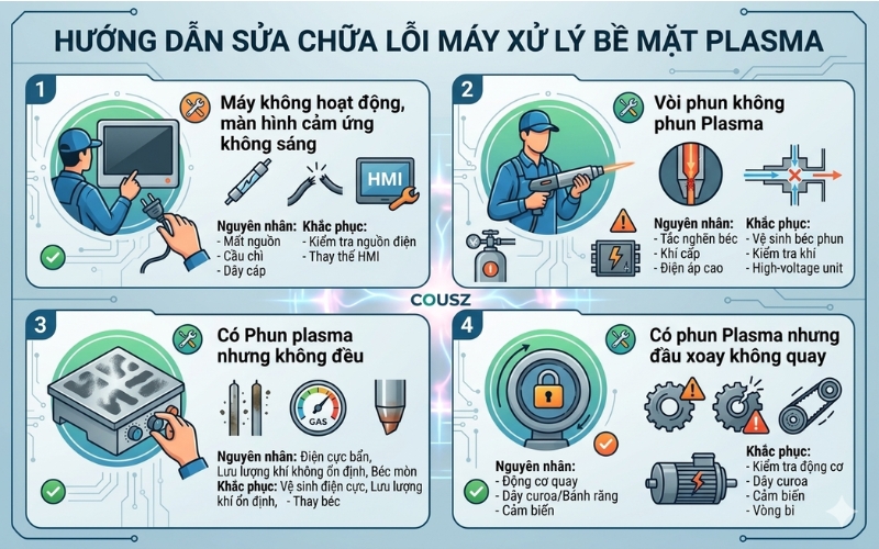 Hướng Dẫn Sửa Chữa Máy Xử Lý Bề Mặt Plasma
