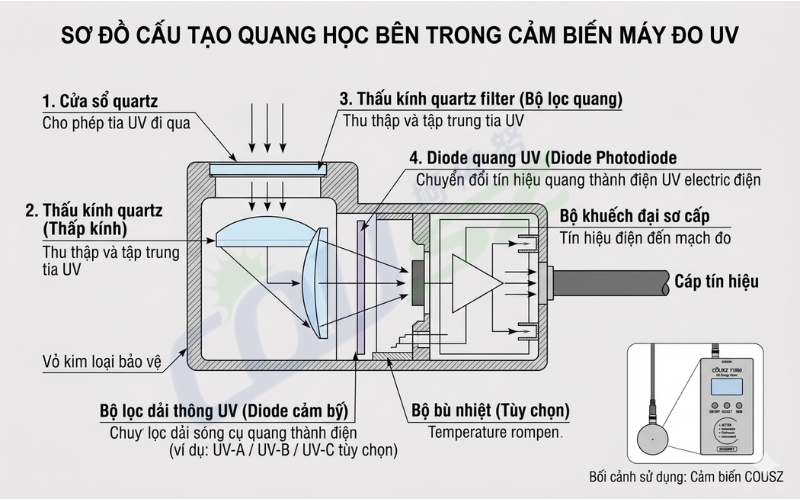Nguyên Lý Hoạt động Máy đo Tia Uv