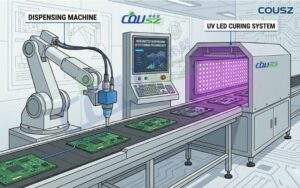 Perfectly Matching Robotic Dispensing With Ultraviolet Curing Heads - Integrating UV curing systems