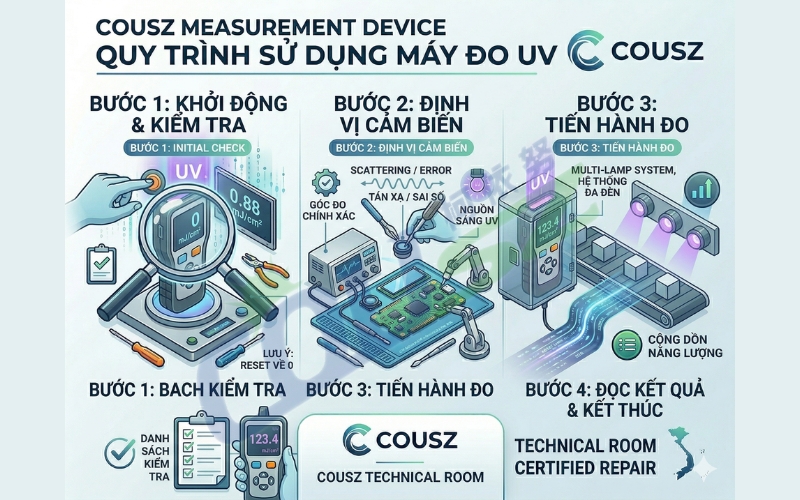Quy Trình Sửa Chữa Máy đo Uv Cousz
