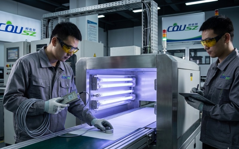 Thao Tác đo Uv Cho Hệ Thống Sấy Uv Cousz