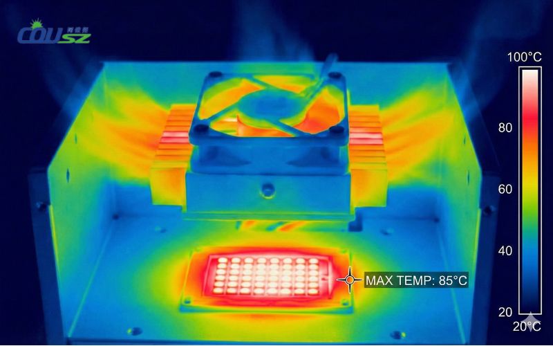 Thermal Imaging Demonstrating Heat Generation At The Led Semiconductor Junction.