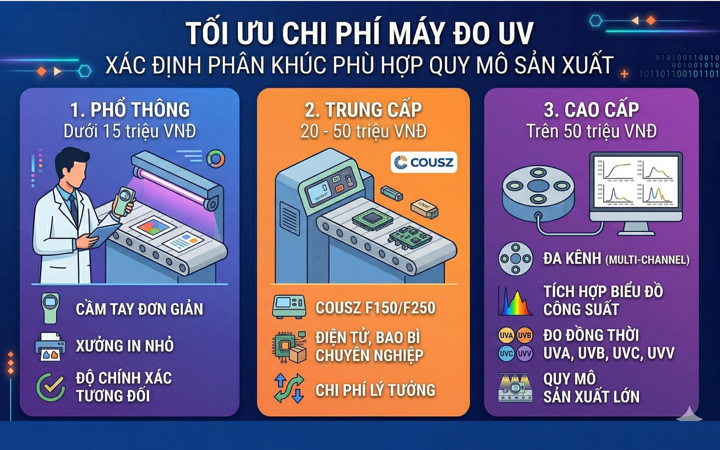 Tối ưu chi phí máy đo UV