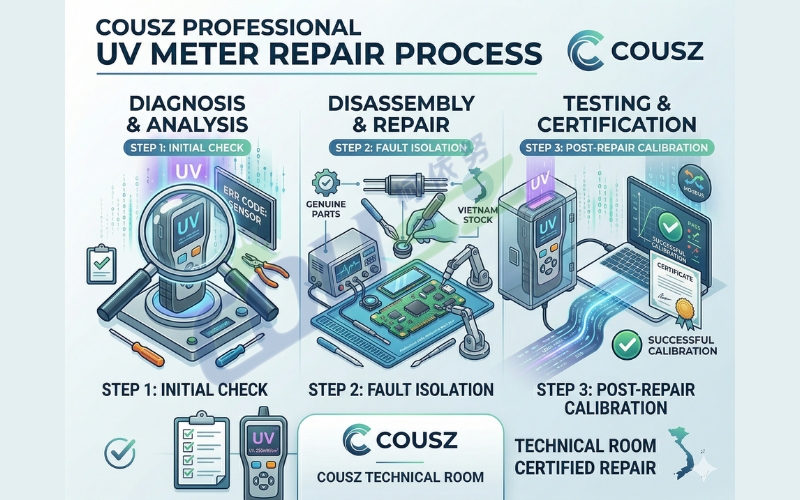 Cousz Uv Meter Repair Process