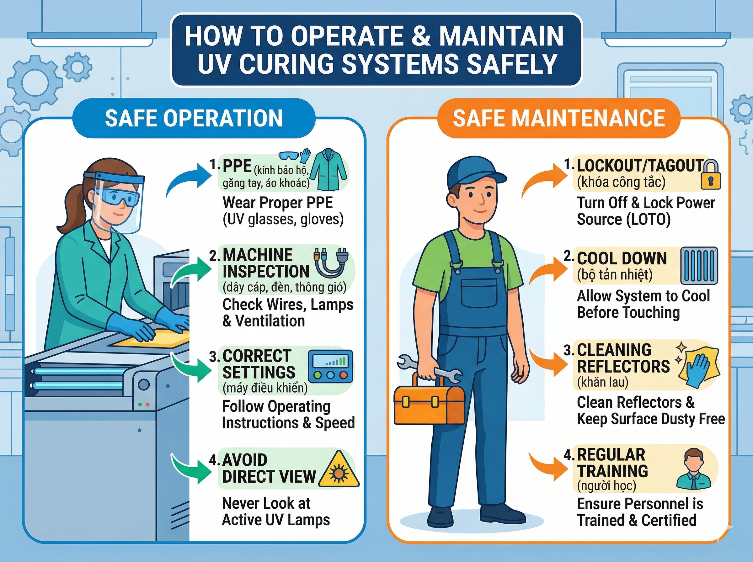 How To Operate and Maintain UV Curing Systems Safely