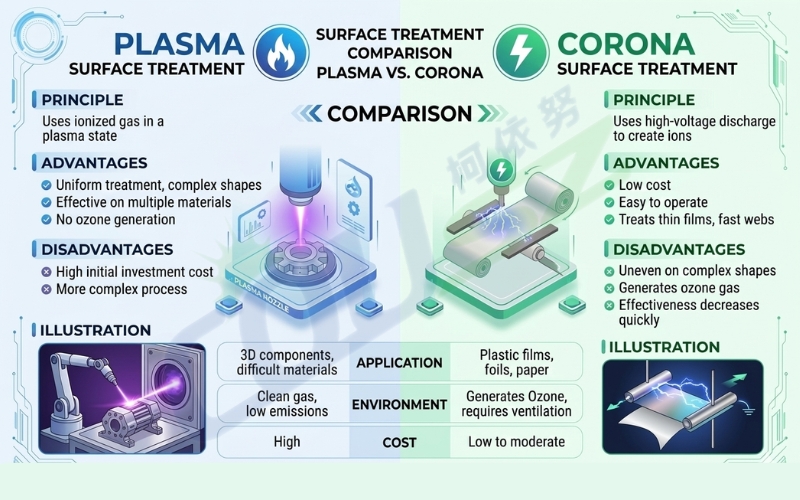 Comparing Plasma Coating Technology With Corona Treatment
