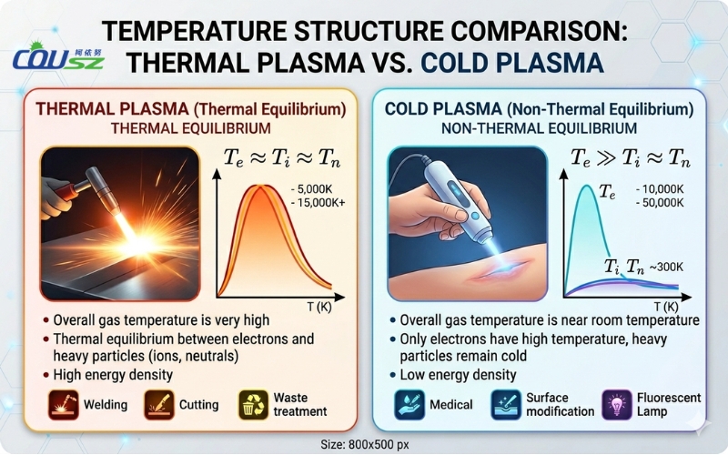 Comparing The Thermodynamic Structure Between Thermal Plasma And Cold Plasma - Plasma Cleaner Faqs