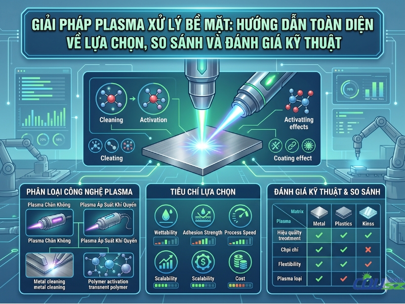 Giải Pháp Plasma Xử Lý Bề Mặt Toàn Diện - Giải Pháp Tối ưu Cho Tăng Bán Dính Bề Mặt