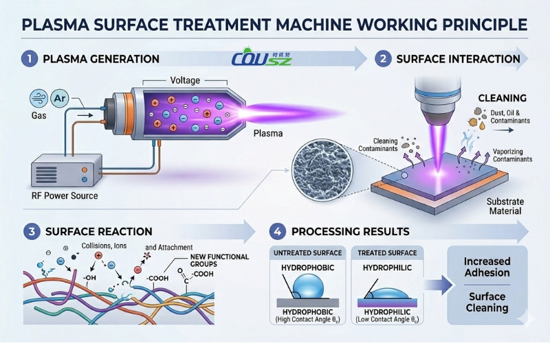 Plasma Surface Treatment Machine Working Principal