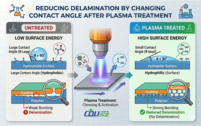 Significant Reduction In Delamination And Peeling After Plasma Treatment
