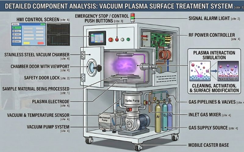 Structure Of The Vacuum Plasma Cleaning Machine