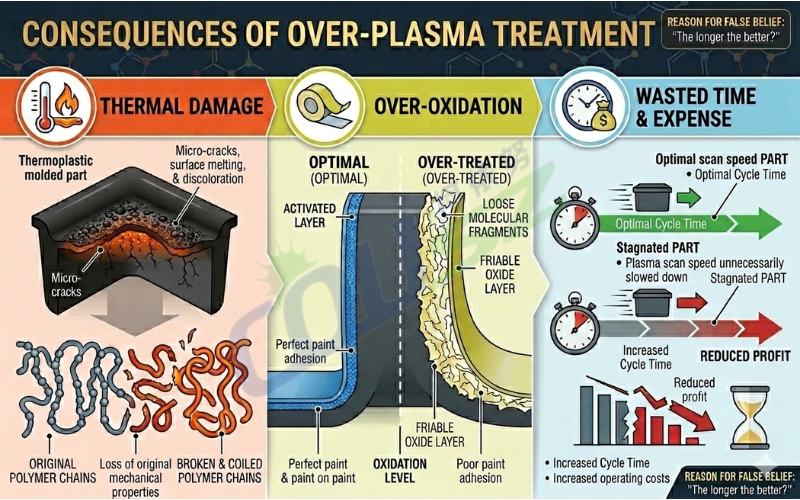 The Severe Consequences Of Plasma Overtreatment On Polymers