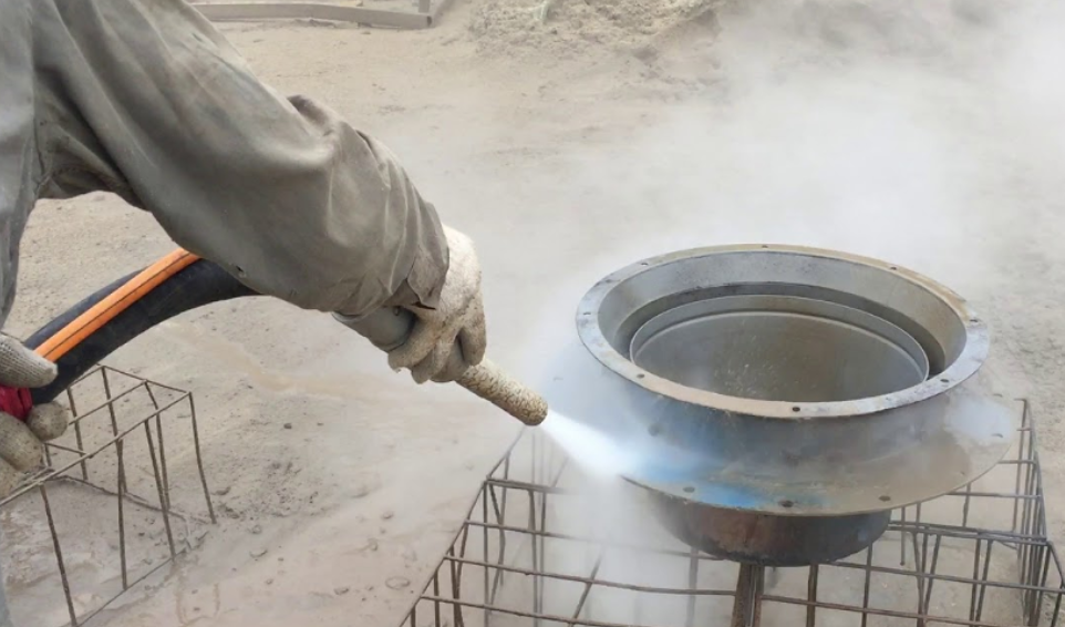 Làm Sạch Bề Mặt Kim Loại Bằng Phun Bi Phun Cát