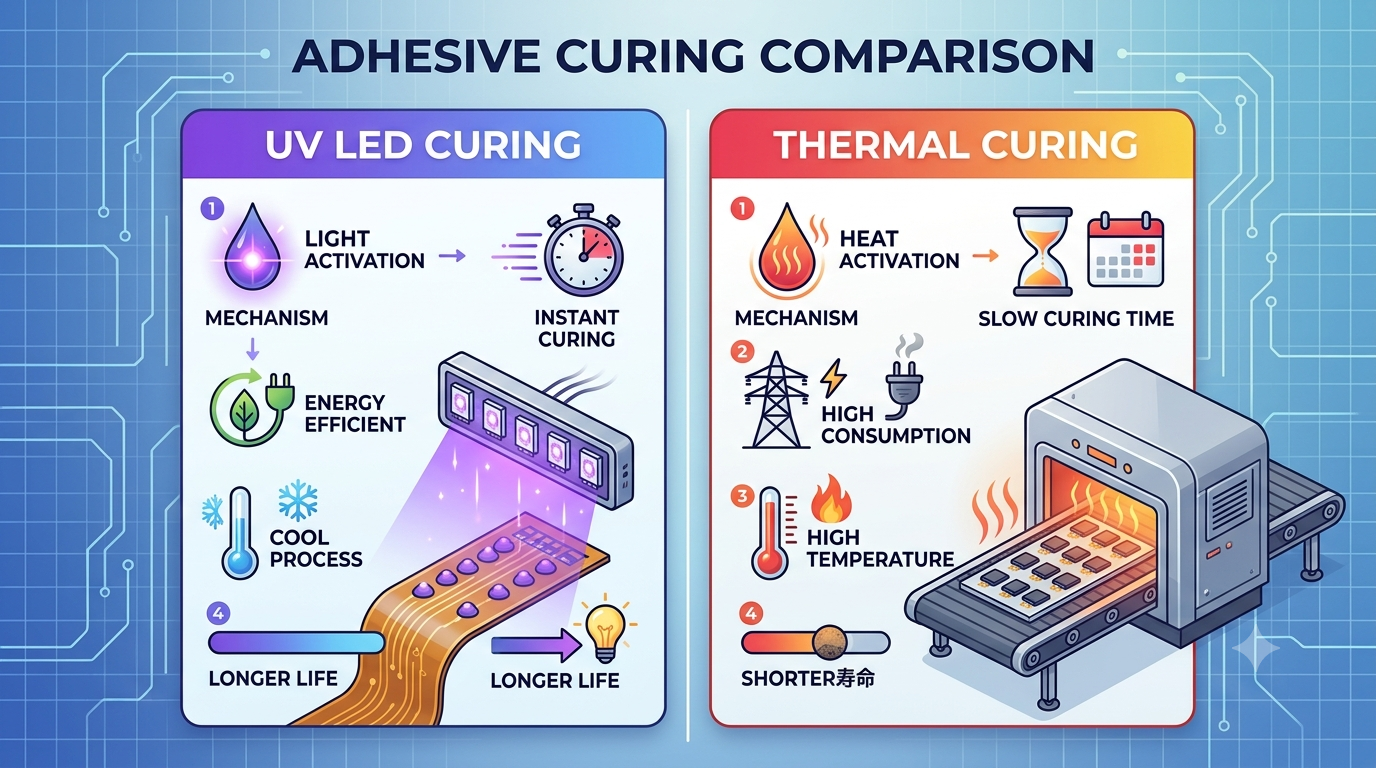 So Sánh Sấy Uv Led Và Sấy Nhiệt